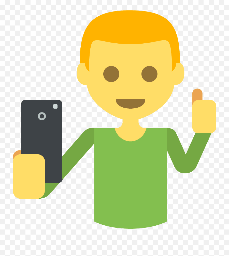 Selfie Emoji Clipart - Emoji,Phone Hand Emoji