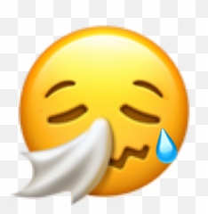 Sad Crying Cry Sticker - Crying With Tissue Emoji,Tissue Emoji