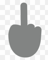 Reversed Hand With Middle Finger Extended Id 9986 - Grey Middle Finger Png Emoji,Finger Emoticons
