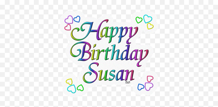 Happy Birthday Susan - Happy Birthday Susan Emoji,Birthday Emoticons Text