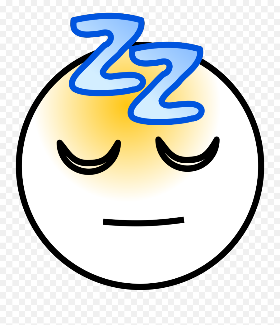 Snoring Sleeping Zz Smiley Svg Vector - Clip Art Emoji,How To Make An Emoticon For Msn