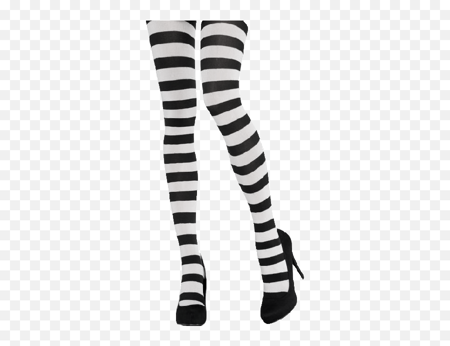 Tights Blackandwhitetights Pants - Black And White Striped Tights Emoji,Emoji Tights