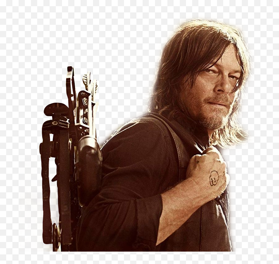 Daryl Dixon Sticker By Annika Philomena Jäger - Norman Reedus Dante Emoji,Jager Emoji