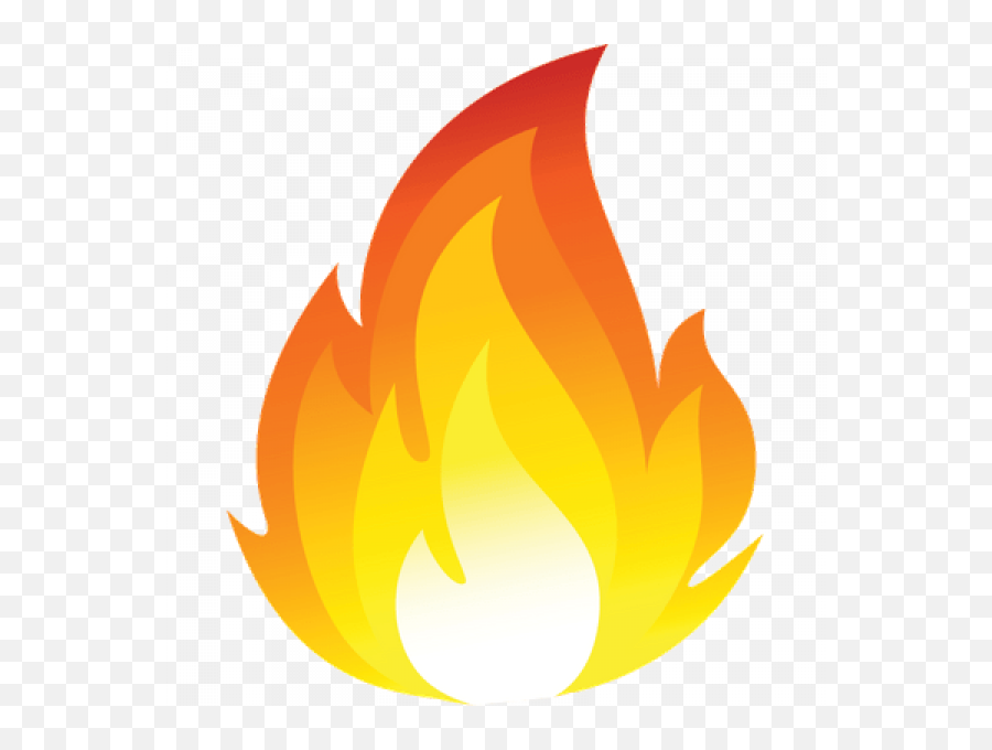 Cartoon Fire Flames Emoji Png Transparent - Clipart Transparent Background Fire,Fire Emoji