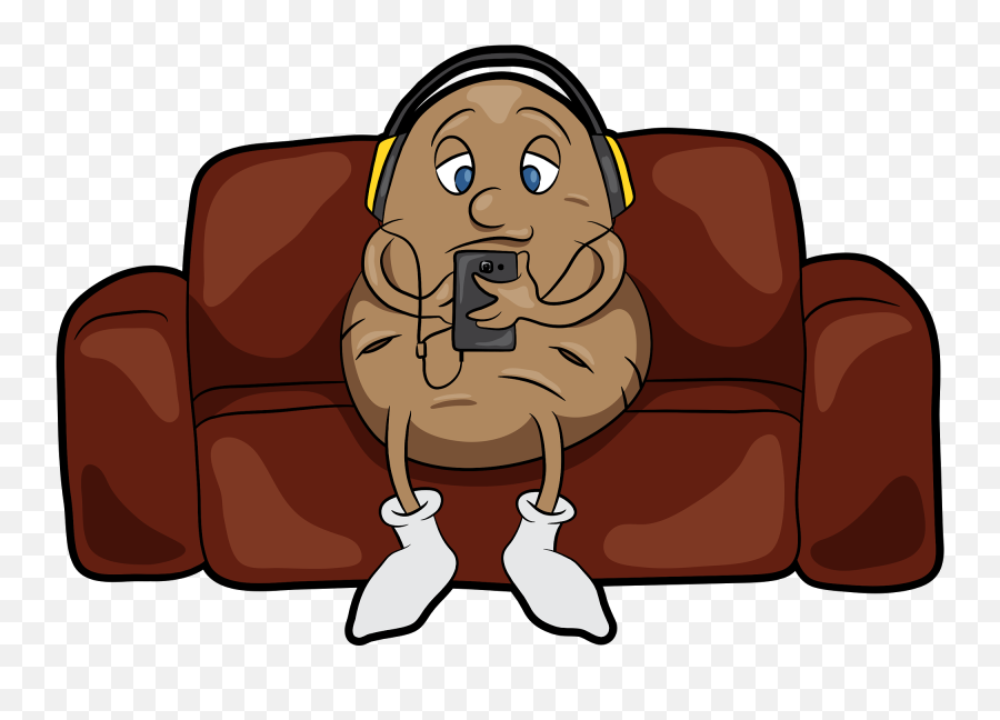 Download Couch Potato Collection 1 006 - Couch Potato Clipart Png Emoji,Potato Emoji