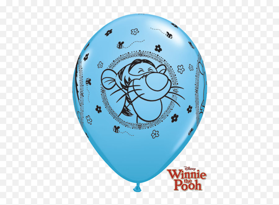 10 X 11 Winnie The Pooh Characters Assorted Qualatex Latex - Winnie The Pooh Balloons Foil Emoji,What Happened In Winnie The Pooh Emojis