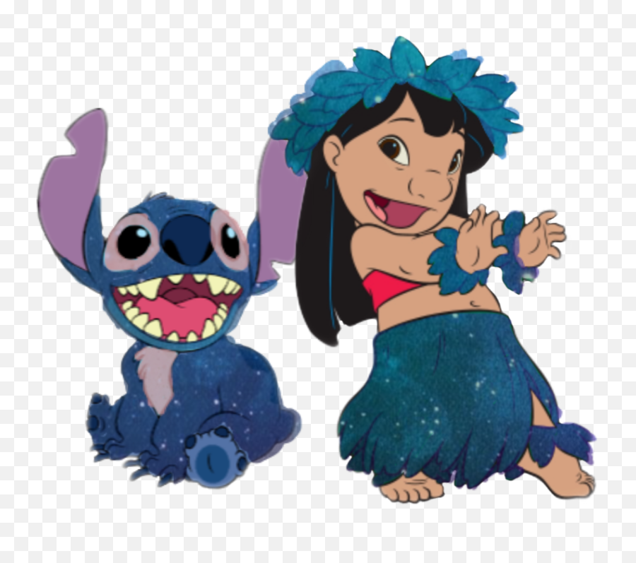 Galaxy Lilo Stitch Sticker By Deniz - Fictional Character Emoji,Galaxy Animated Emojis