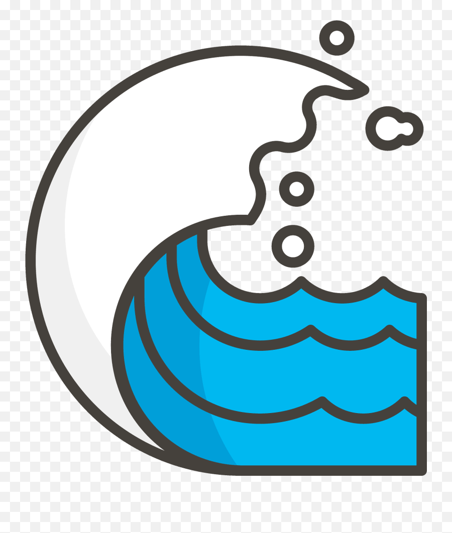 Water Wave Free Icon Of 780 Free Vector Emoji - Vector Wave Icon Png,Hand Wave Emoji