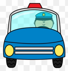 Police Cars Police Car - Police Officer Driving Car Clipart Emoji,Rio De Janeiro Streets Emojis