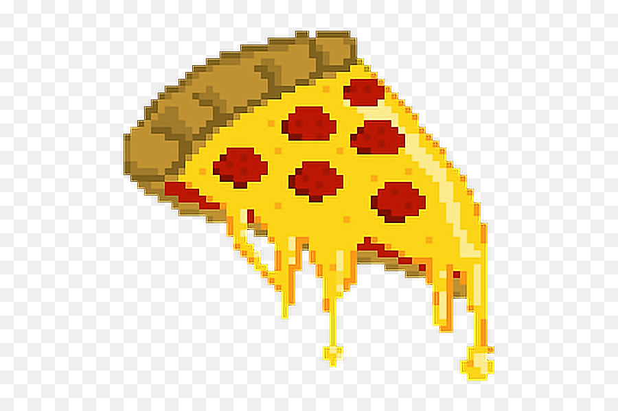 Pizza Pixel Pixels Pixeles Sticker - Transparent Pizza Pixel Art Emoji,Emoticon Pixel Tumblr