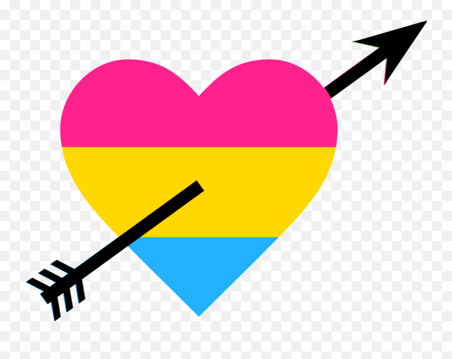 Pin - Heart With Arrow Black Background Emoji,Lgbt Heart Eyes Emoji