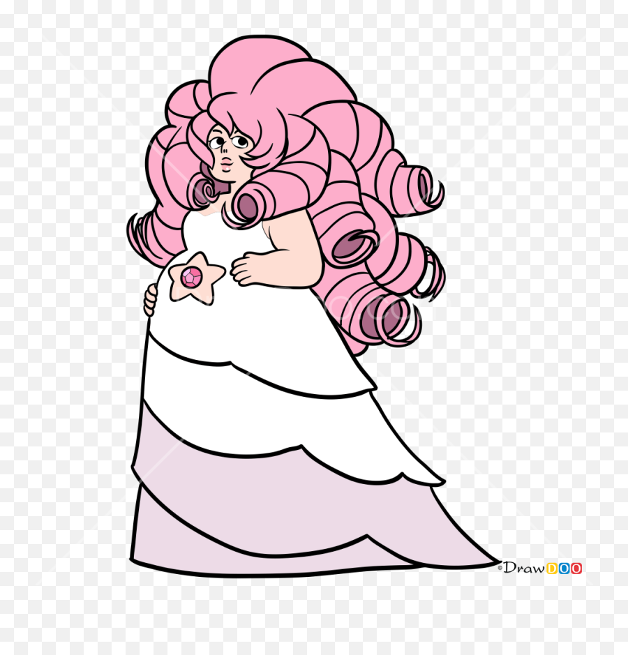 How To Draw Rose Quartz Steven Universe - Draw Rose From Steven Universe Emoji,Steven Universe Emojis