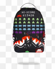 Space Invaders - Sprayground Backpacks For Sale For Girls Emoji,Emoji Backpacks For Sale