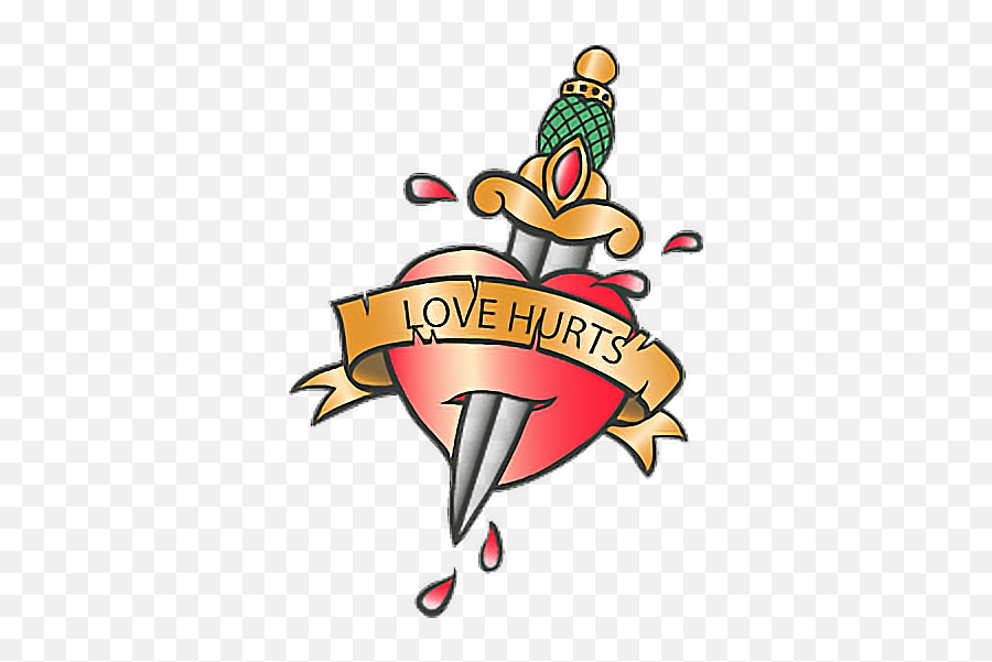 Tattoo Love Love Hurts Sticker - All Tattoo Design Classic Emoji,Love Hurts Emojis