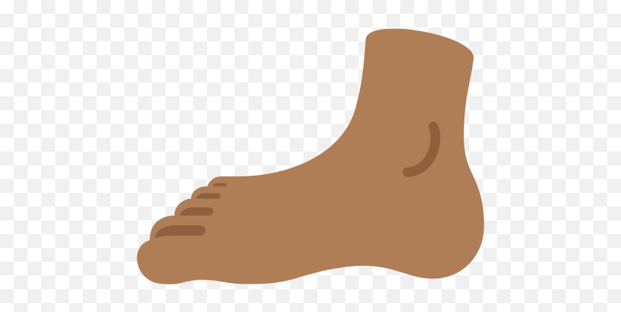 Medium - Foot Brown Skin Clipart Emoji,Emoji Feet Broken