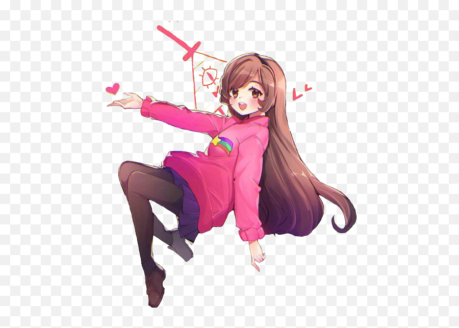 Mabelpines Cute Sticker By The Weird Girl - Gravity Falls Mabel Aesthetic Emoji,Kwaii Emojis