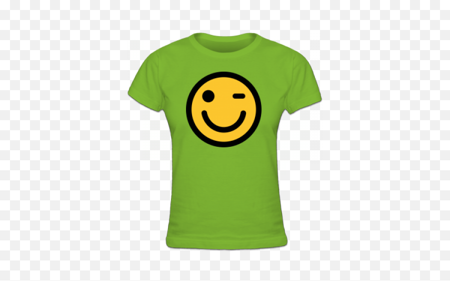 Wink Emoticon Womens T - Camiseta De Flash Para Mujer Emoji,Emoticon Print
