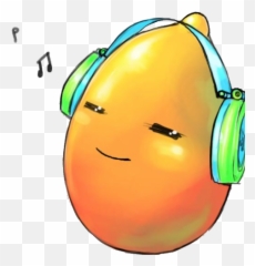 Mellow Mango Full Size Png Download Seekpng - Cute Mango Clipart Transparent Background Emoji,Hearing Emoticon