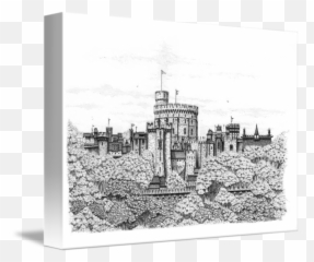 Fantasy Windsor Castle With Fluffy Edging By Paul Stratton Emoji,What Kind Of Painting Conveys Emotions Woth Landscapes