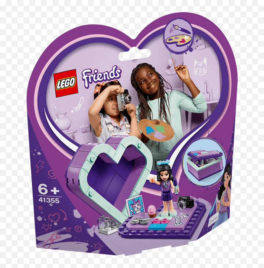 Emmau0027s Heart Box 41355 - Lego Friends Sets Legocom For Kids Emoji,Soccer Emoji Girl