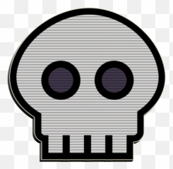 Skull Evil Emoji Head Symbol For Halloween - 1140x1114,Skull Emoji]