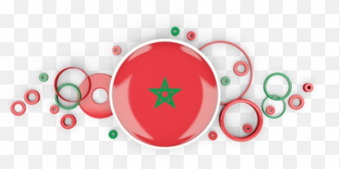 Circle Background Illustration Of Flag Of Morocco Emoji,Canada Flag Emoji