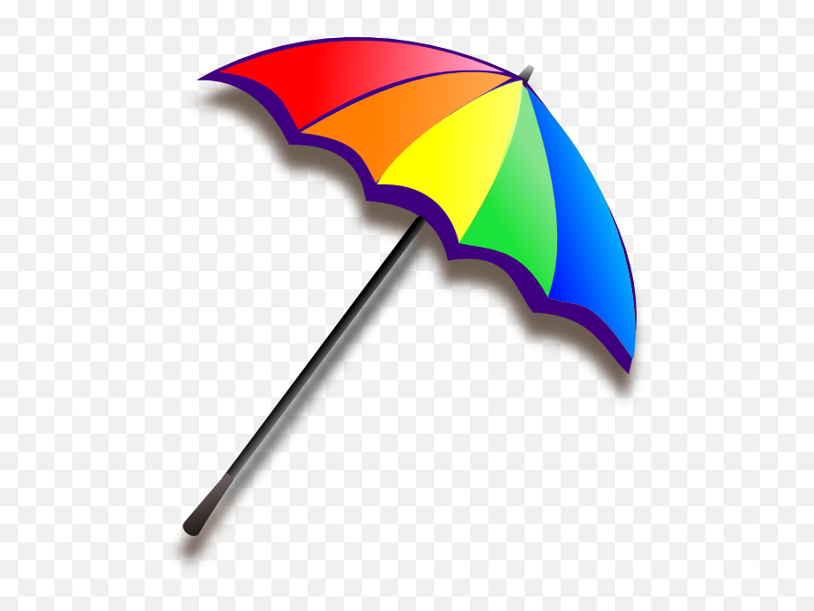 Umbrella Clip Art - Blue Umbrella Png Download 18001800 Simple Beach Umbrella Cartoon Emoji,Purple Umbrella Emoji