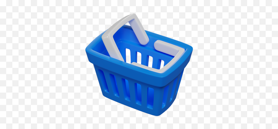 Premium Shopping Basket 3d Illustration Download In Png Obj Emoji,Discord Trash Can Emoji