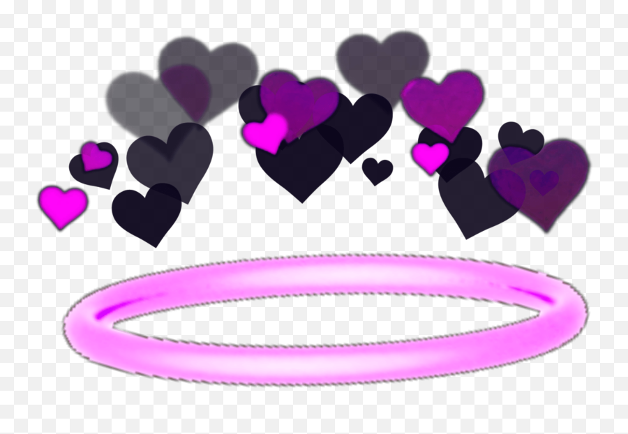 Memezasf Halo Crown Hearts Sticker - Girly Emoji,Pink Heart Emoji Snapchat