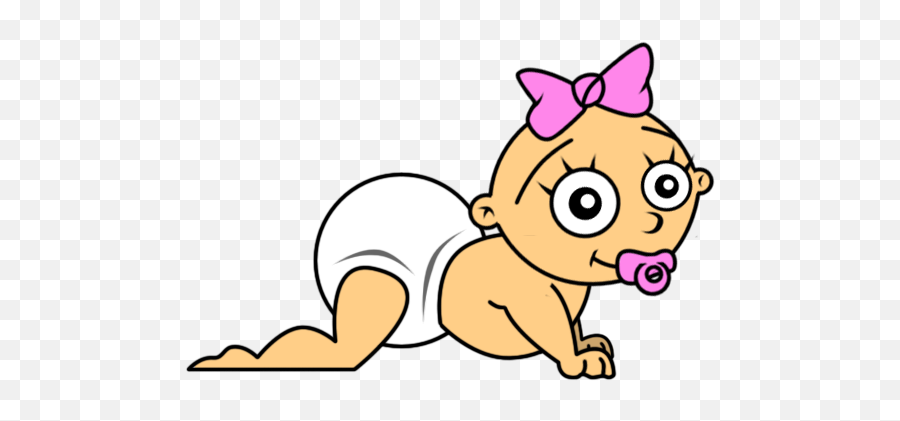 Baby Crawling Clip Art - Cute Baby Clipart Gif Emoji,Baby Crawling Emoji