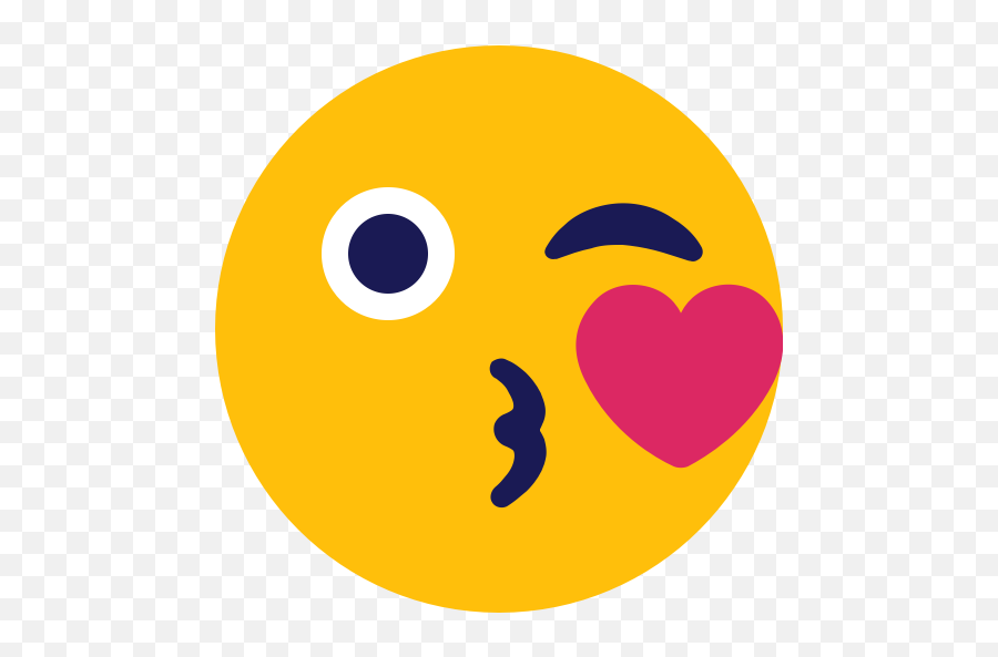 Emoji Kiss Smiley Icon - Icon Kiss,Kiss Emoji