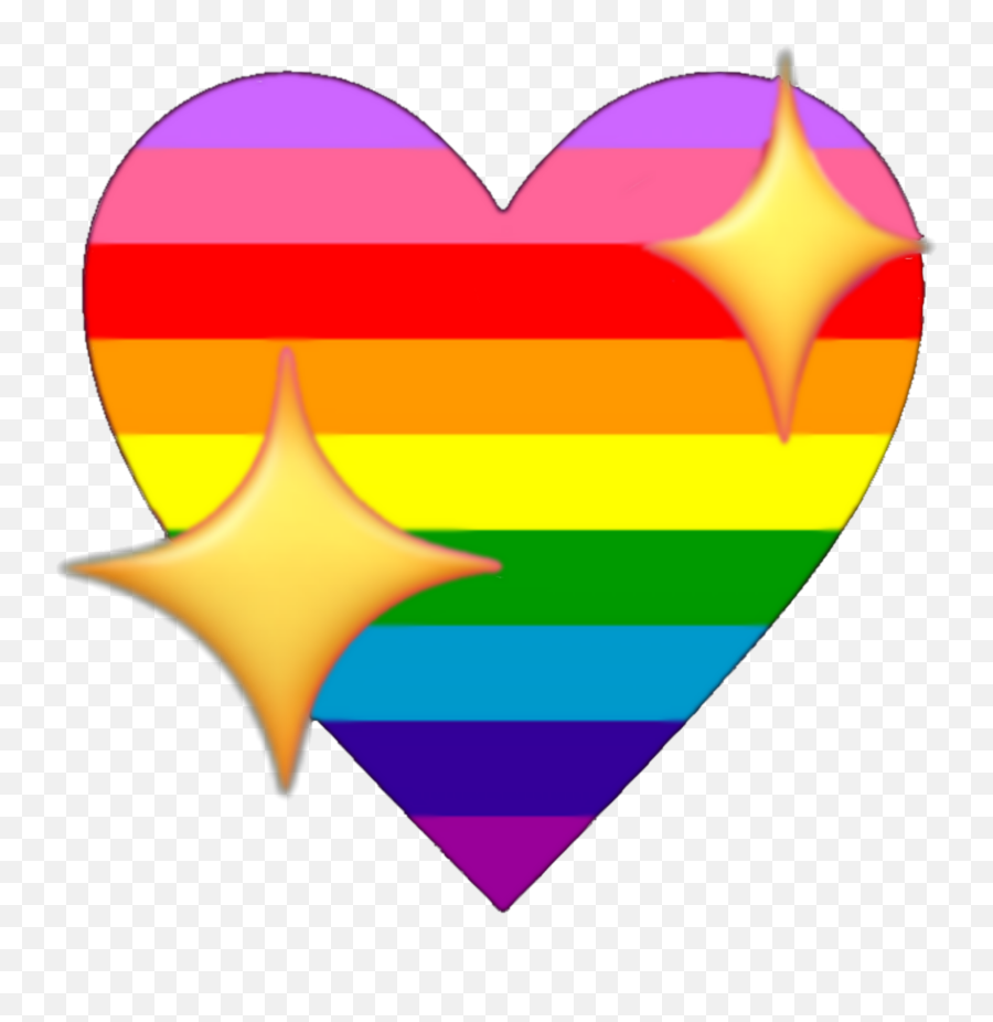 Heart Lgbt Pride Sticker - Vertical Emoji,Gay Pride Heart Emoji