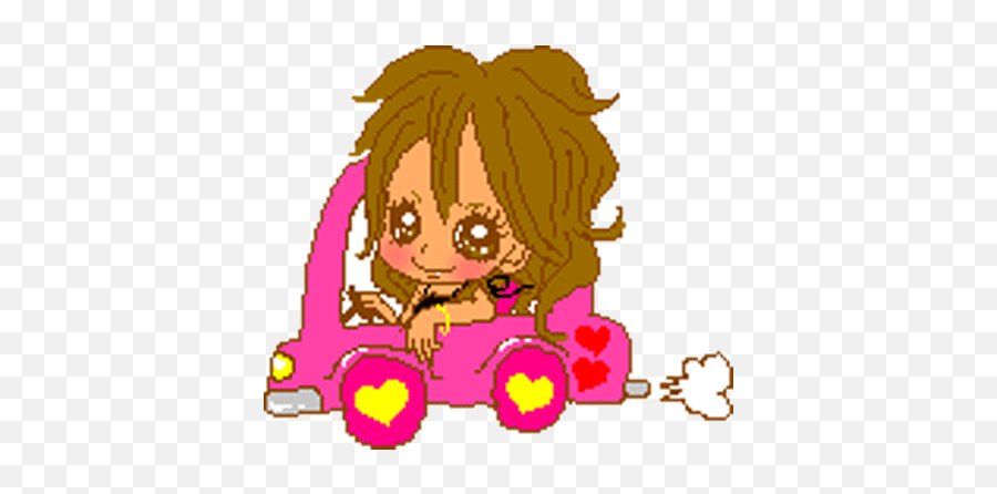 Top 30 Pissing On Girl Gifs - Girl In Car Cartoon Gif Emoji,Emoji Crumby