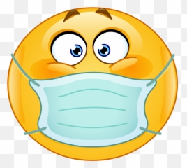 Germ Mask Emoji Decal - Stinker Smiley,Car Mask Emoji