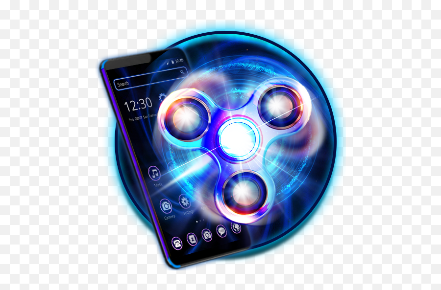 Neon Fidget Spinner Theme - Fidget Spinner Emoji,Fidget Spinner With Emojis