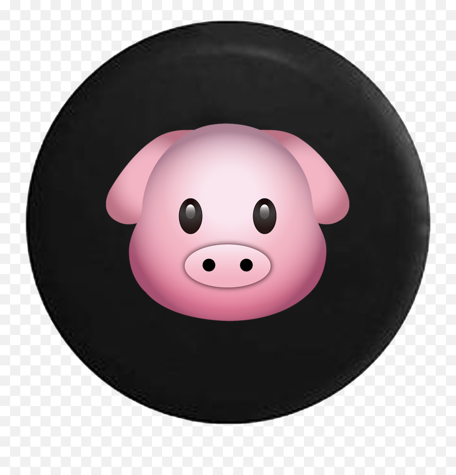Spare Tire Cover Series Cute Pink Pig - Big Emoji,Emoji Covers