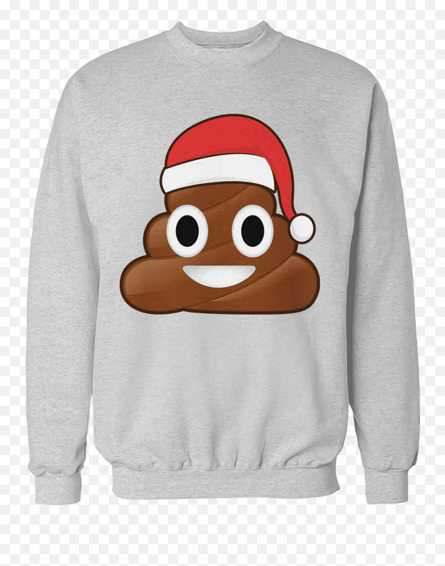 Christmas Poo Emoji - Christmas Gadsden Flag Sweater,Emoji Long Sleeve Shirt