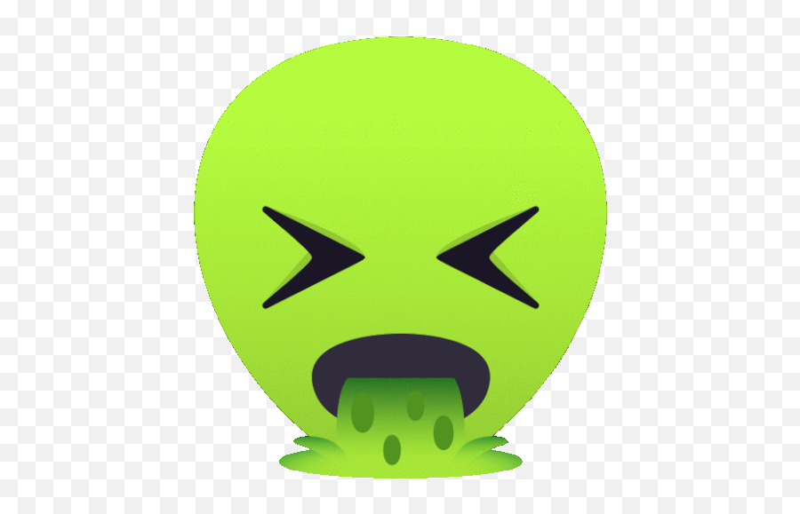 Vomit Alien Gif - Dot Emoji,Barf Emoji Gif