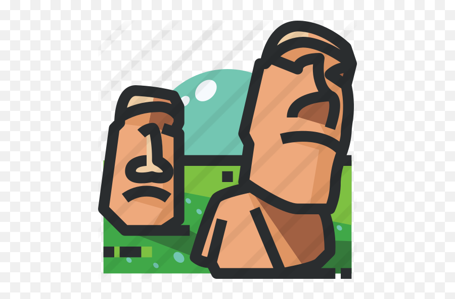 Moai - Free Monuments Icons Fictional Character Emoji,Easter Island Emoji