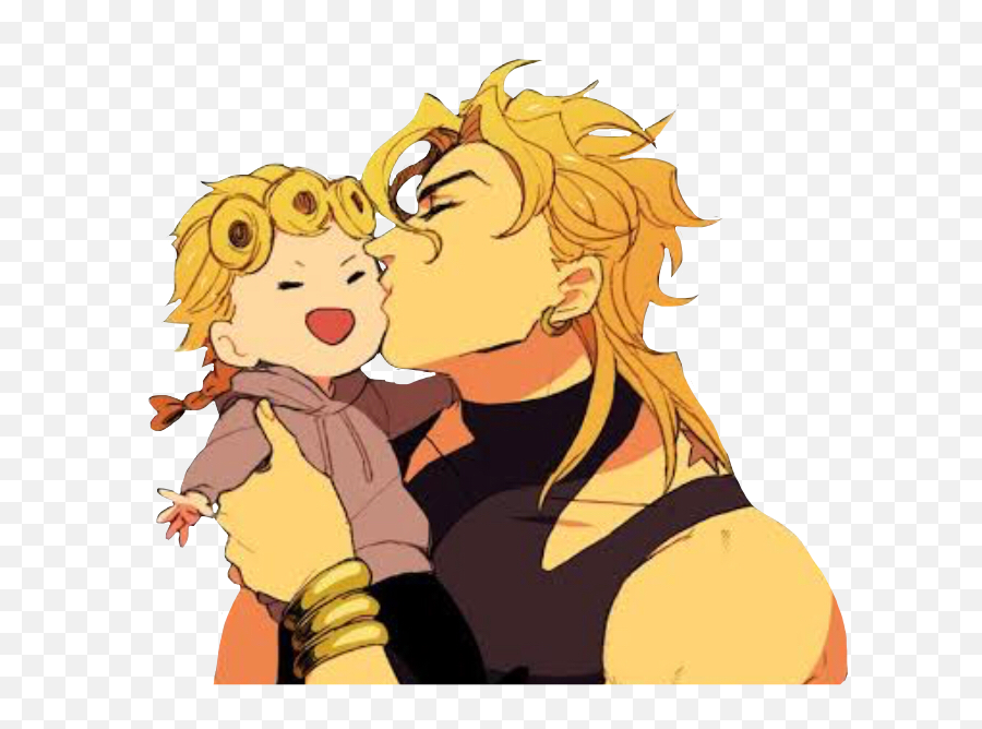 Brando Diobrando Giorno Giovanna Sticker By Oo - Dio And Giorno Wholesome Emoji,Giorno Emoji