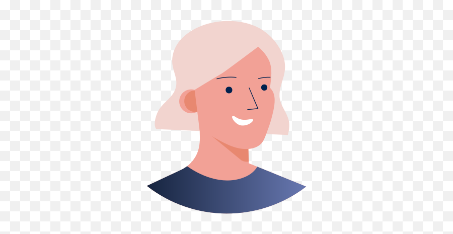 Woman Girl Avatar People White Blonde Hair Smiling - Icon Emoji,Blonde Emoticons