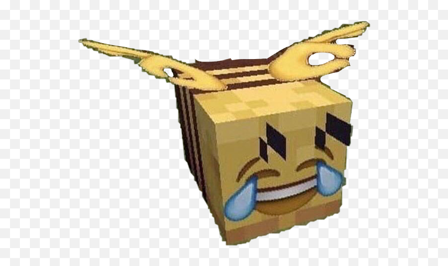 Minecraft Bee Meme Memes Sticker - Blursed Bee Emoji,Minecraft Emoji
