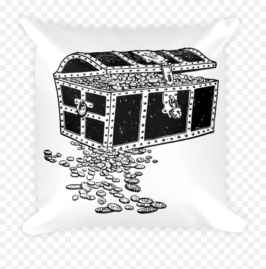 Anime Body Pillow Png - Pirate Treasure Chest Cblack And White Emoji,Emoji Body Pillow