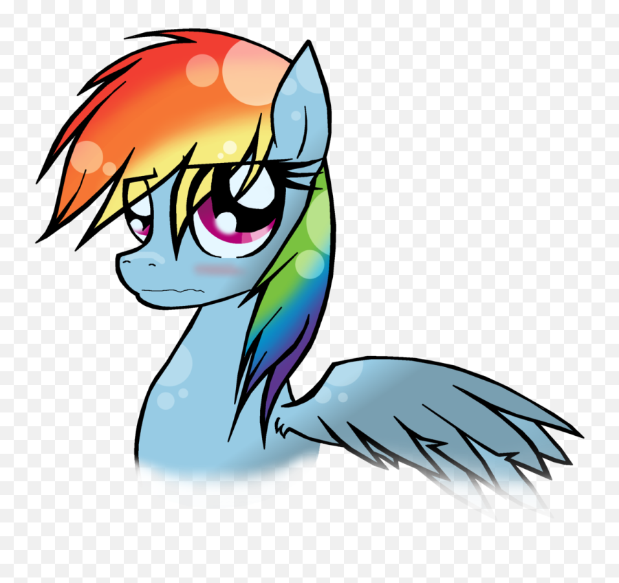 Png Stock Blush Drawing Embarrassed - Rainbow Dash Get Embarrassed Emoji,Embarrassed Emoji With Gun