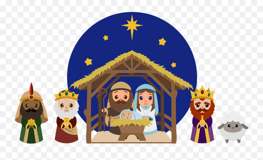 Nativity Manger Cartoon - Novena De Aguinaldos 2020 Dia 1 Emoji,Animated Bethlehem Animals Emoticon