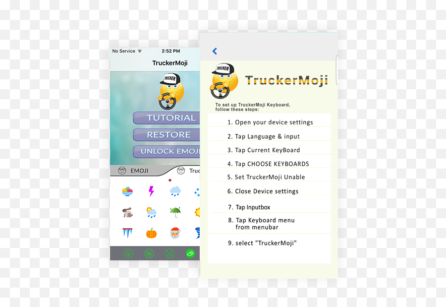 Trucker Emoji App U2013 Strength And Honor Mma - Language,Keyboad Emojis