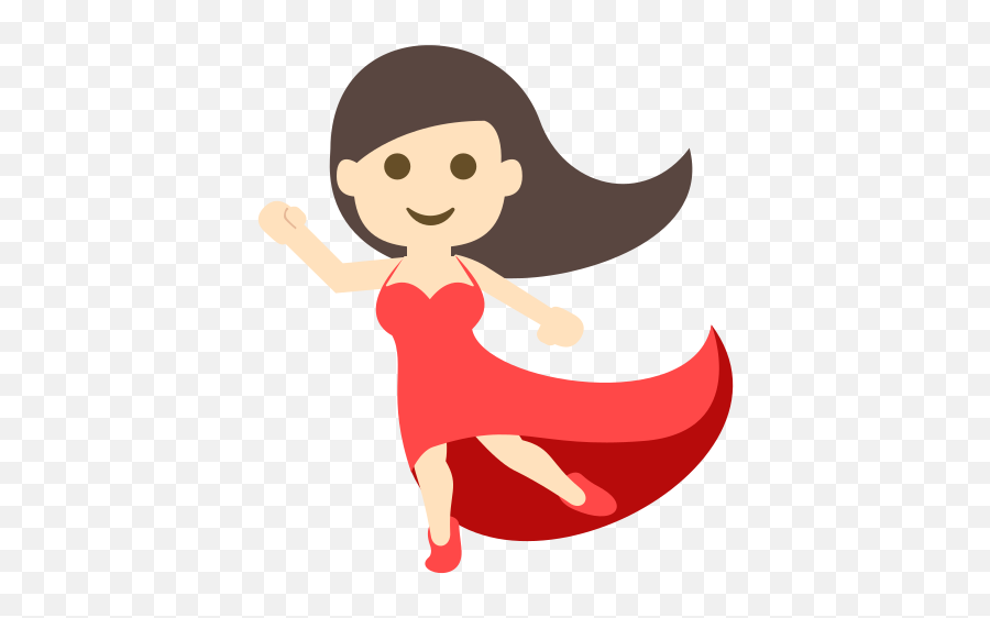 Dancer Tone Emoji - Transparent Dancing Emoji,Red 1 Emoji