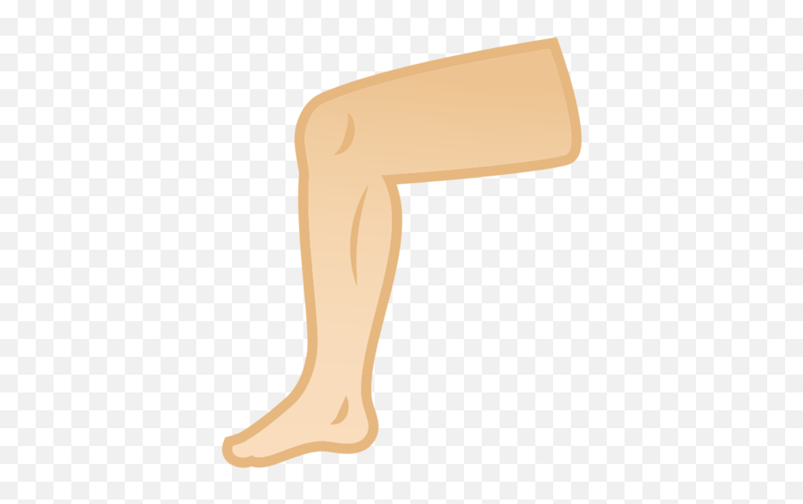 Light Skin Tone Emoji - Pierna Emoji,Twisted Ankle Emoji