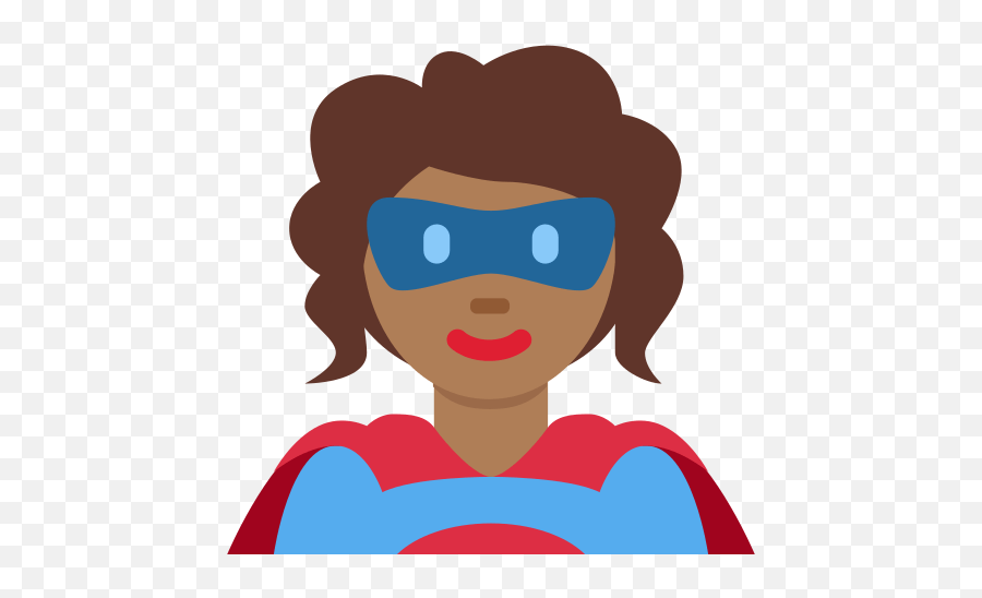 U200d Superheroine In Dark Skin Tone Medium - Super Hero Emoji Vector,Ufe0f Emoji