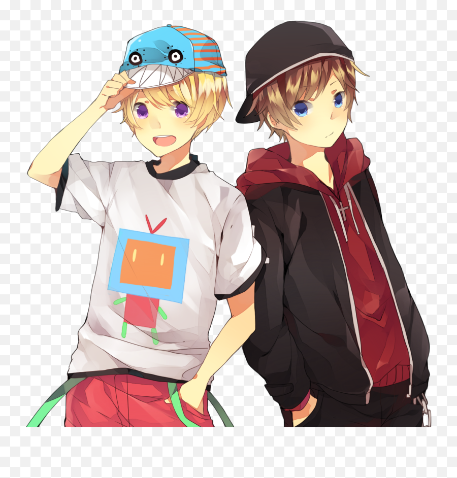 Pin - Two Anime Boys Emoji,Anime Kid Fascination Emotion